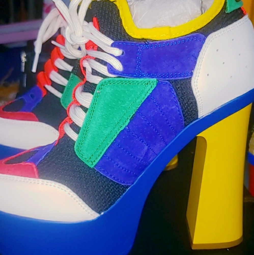 Multi Colored Platform Shoes